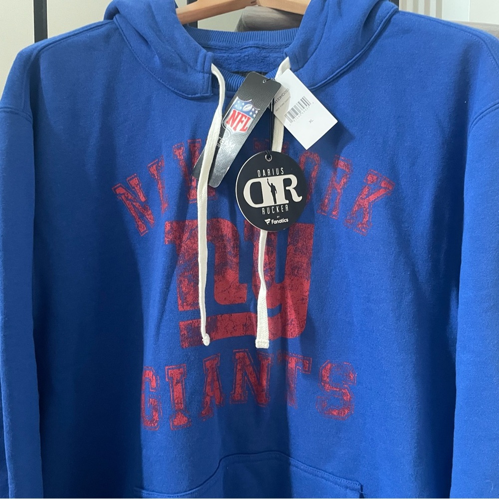 NFL x Darius Rucker Collection by Fanatics Royal New York Giants Coaches Hoodie - Picture 10 of 10